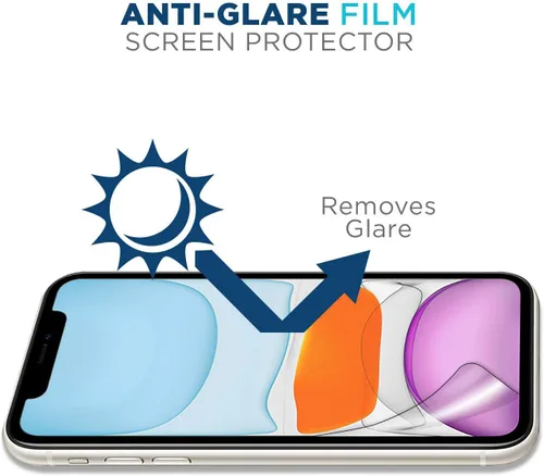 Vista 3 de Tech Armor Protector de pantalla mate antirreflejo/antihuellas diseñado para Apple iPhone 11, Xr de 6.1 pulgadas, paquete de 3 unidades 2019