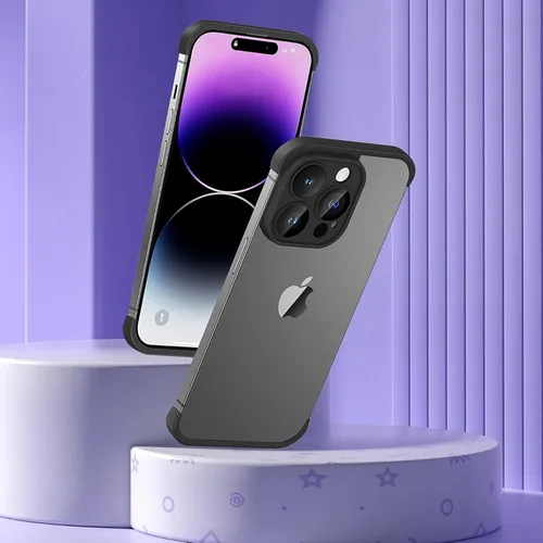 Vista 8 de Funda para iPhone 15 Pro con protector de lente de cámara, almohadilla de borde de esquina sin marco, suave y delgada de silicona TPU a prueba
