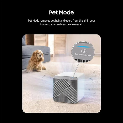 Vista 3 de SAMSUNG Filtro de malla para purificador de aire a medida, paquete de 5 filtros de repuesto para eliminar el pelo de mascotas del aire en casa