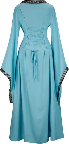 Vista 58 de Kranchungel - Vestidos renacentistas de estilo medieval/irlandés/campesino para mujer; disfraz de hada, para bailes