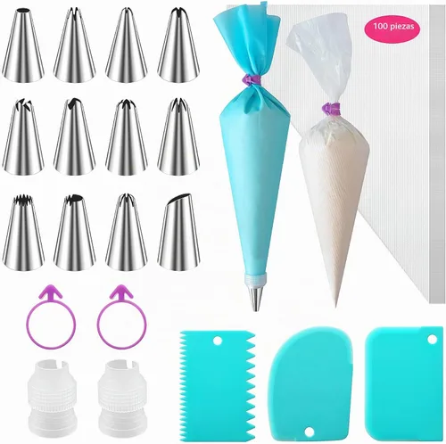 Vista 8 de ALLTOP - Juego de bolsas y puntas para decoración de tartas