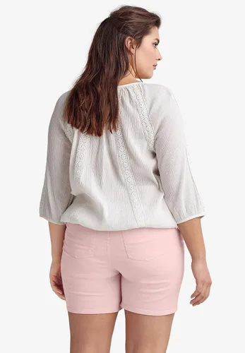 Vista 3 de ellos Pantalones cortos elásticos de 5 bolsillos para mujer