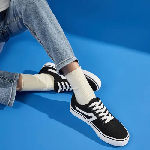 Vista 7 de Fashion Canvas Sneakers for Women Womens Casual Shoes Low Top Canvas Shoes for Women White Black Sneakers