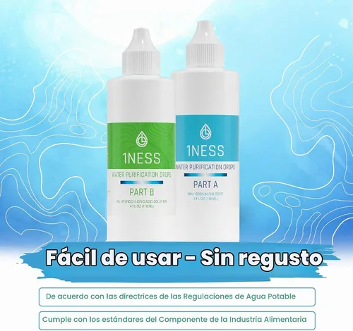 Vista 5 de Kit de dióxido de cloro - Ácido clorhídrico 4% y solución de sodio (1 solución A de 4 onzas + 1 solución de 4 oz B)