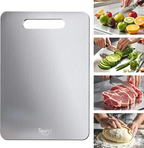 Vista 13 de Cutting Boards For Kitchen,Easy to clean, Double-sided food-grade Cutting Board For Cutting Meats, Fruits And Vegetables（13 * 9）