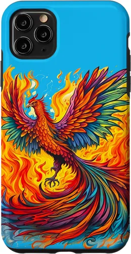 Vista 12 de Fantasy Cute Rising Phoenix Flames Case for iPhone 15