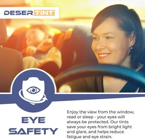 Vista 5 de Película de tinte precortada para ventanas de coches - Kit de ventanas tintadas precortadas para automoción - Película de protección solar 5%, 20%