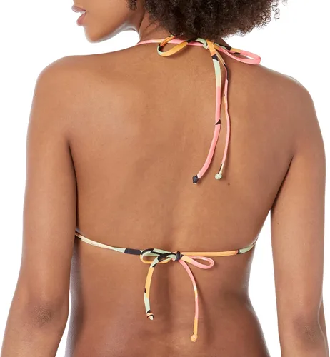 Vista 2 de Billabong Top de bikini con chaleco fruncido reversible Pretty Daze estándar para mujer, Multi