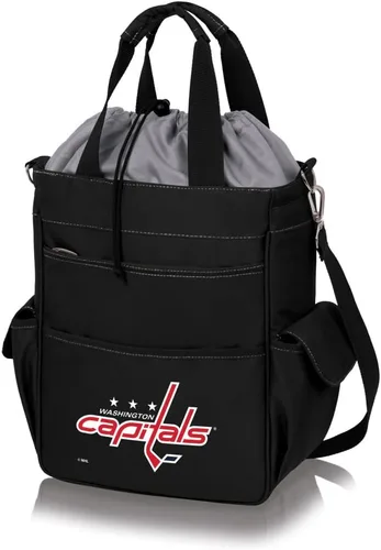 Vista 29 de PICNIC TIME NHL - Bolsa de mano unisex para adultos NHL Activo Negro con detalles grises.
