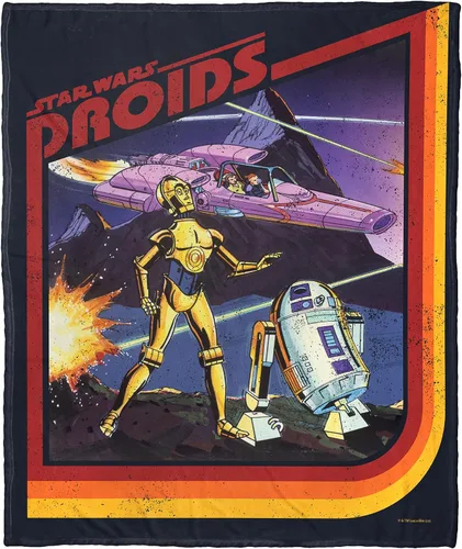 Vista 96 de Northwest Star Wars Manta Decorativa Silk Touch, 40" x 50", Villanos del Lado Oscuro