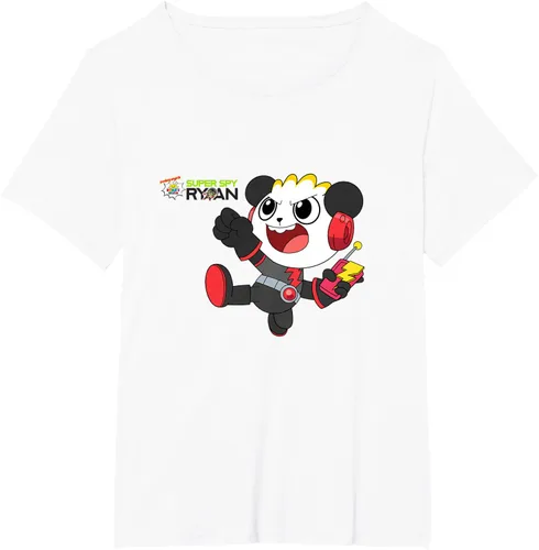 Vista 80 de Ryan's World Super Spy Combo Panda Camiseta, gris, S Asfalto