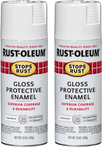 Vista 134 de Rust-Oleum 7776830 - Pintura en aerosol para prevención del óxido, 12 onzas, negro plano