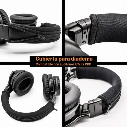 Vista 6 de Funda para diadema compatible con auriculares modelo Pro (negro)