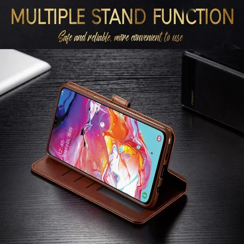 Vista 5 de STARSHOP Funda compatible con iPhone 13, con protector de pantalla de vidrio templado incluido: cartera de piel sintética a prueba de golpes