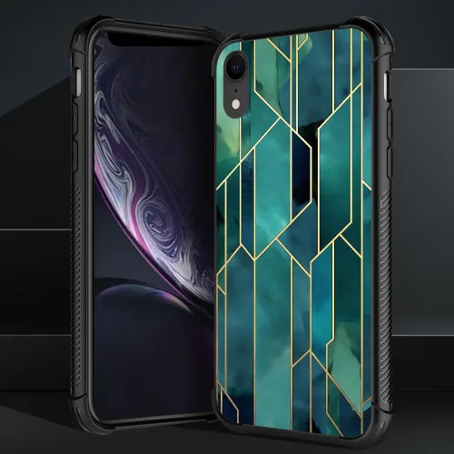 Vista 170 de Funda compatible con iPhone XR, diseño de elefantes africanos para niñas, diseño de patrón a prueba de golpes, antiarañazos, carcasa trasera
