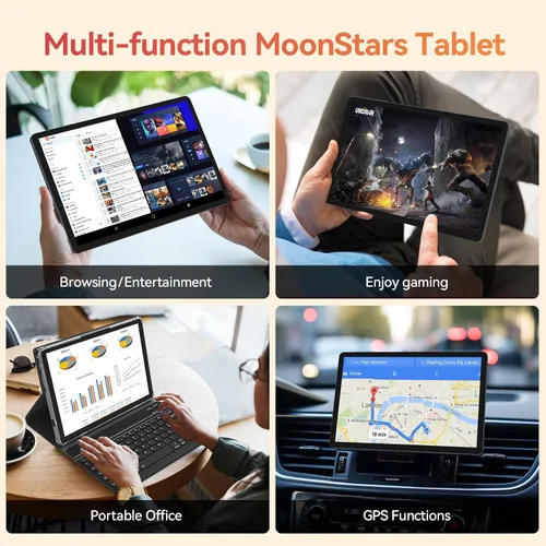 Vista 8 de Tabletas Android de 11 pulgadas, tableta Android mejorada 2026 con teclado, 16 GB de RAM+128 GB de ROM/1 TB prescindible, procesador Octa-Core