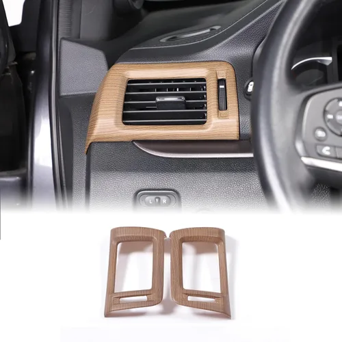 Vista 9 de 2 piezas de marco de ventilación lateral para Honda Pilot 2016-2022/ Ridgeline 2017-2024/ Passport 2019-2024, accesorios de cubierta de salida