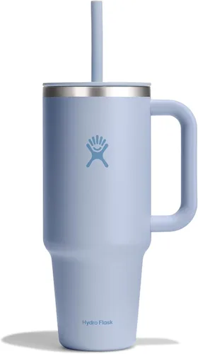 Vista 14 de Hydro Flask Vaso de Viaje con Asa, Tapa y Pajita - Acero Inoxidable Aislado en 24 Oz Aloe