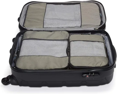 Vista 5 de TravelWise sistema de cubos de empaque, juego de 5piezas durable, Plateado), 896893001336
