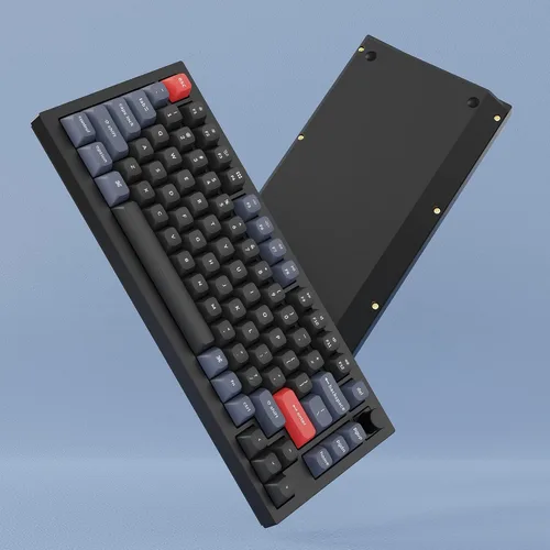 Vista 8 de Keychron Q1 - Versión de perilla de teclado mecánico con cable 75 de diseño QMKVIA programable con interruptor Gateron G Pro marrón intercambiable