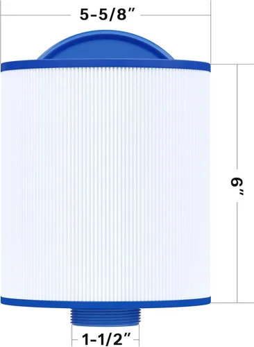 Vista 3 de Cryspool® 05014 Filtro compatible con 5CH-25, PMAX25P4, PTL20W-SV-P4, 108868, SD-00798, Cartucho de filtro de spa de 25 pies cuadrados, paquete de 2