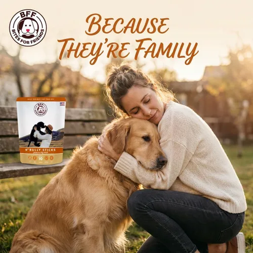 Vista 10 de Bites for Friends Bully Sticks Golosinas para perros de 6 pulgadas de larga duración, masticables naturales sin cereales sin gluten, golosinas