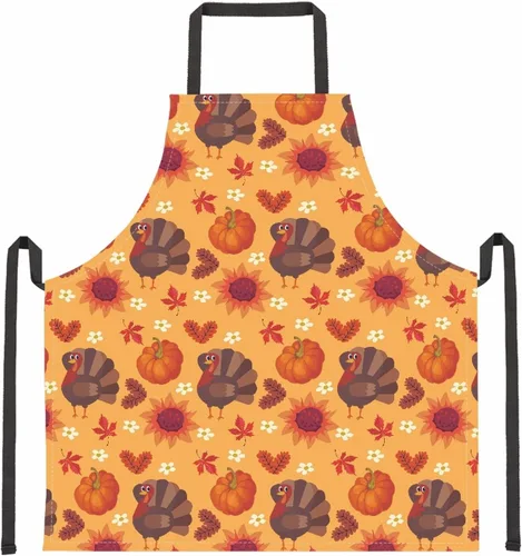 Vista 39 de Dreaweet Delantal de cocina unisex con cuello ajustable de Navidad