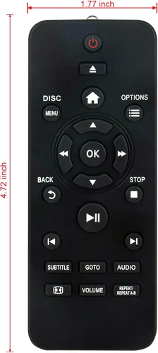 Vista 5 de RC-5711 RC-5721 Reemplazo de control remoto para reproductor de DVD Philips DVP2880 DVP2881 DVP3680 DVP2899 DVP2880/F7 DVP2880/79 DVP2850 DVP2880/98