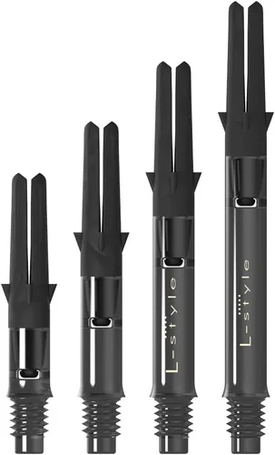 Vista 5 de L-style L-Shaft Carbon Spinning Dart Shafts – Lightweight Carbon Shafts for Soft Tip & Steel Tip Darts – Set of 3