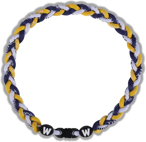 Vista 18 de Willtok Collar de béisbol prémium de 18 pulgadas con cuerda trenzada de nailon con diseño Tornado