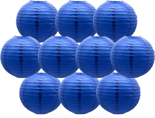 Vista 50 de Linternas de papel doradas chinas, japonesas, colgantes, redondas, para decoración de fiesta de Año Nuevo y Año Nuevo Lunar (12 unidades)