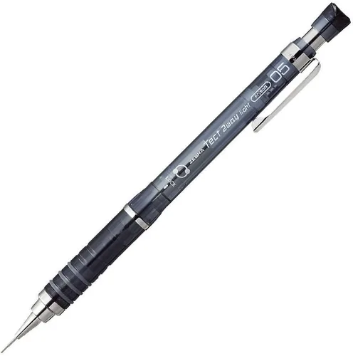 Vista 7 de Zebra lapicera mecánica, Tect 2 Way, 0.5 mm, cuerpo negro (MA42-PBK), Cuerpo negro