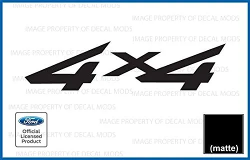 Vista 7 de Adhesivos 4x4 para Ford F250 F350 (1997-2010) Negro - CB