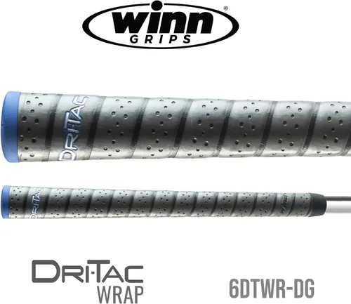 Vista 2 de Winn Dri-Tac Wrap - Paquete de agarre de golf de 13 piezas de tamaño mediano (+ 1/16 pulgadas)