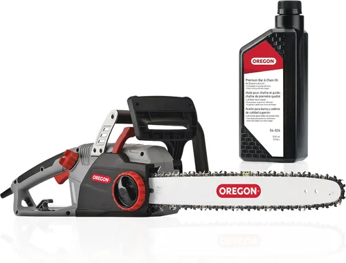 Vista 8 de Oregon CS1500 - Motosierra eléctrica con cable autoafilable de 18 pulgadas y 15 amperios y barra 54-059 lubricante de cadena y barra, negro, 1 galón