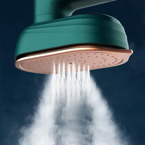 Vista 8 de Máquina de planchar colgante portátil, plancha eléctrica de mano, mini vaporizador de ropa de vapor plegado para viajes en el hogar y negocios