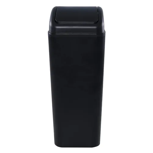 Vista 7 de Cubo de basura negro de 14 litros/3.5 galones, cubo de basura delgado para espacios estrechos, F