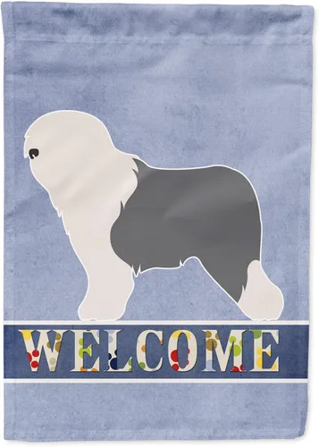 Vista 103 de Caroline's Treasures BB8334GF AIDI Bandera de jardín para perro de montaña del Atlas, bandera de buzón azul, bandera decorativa para patio exterior