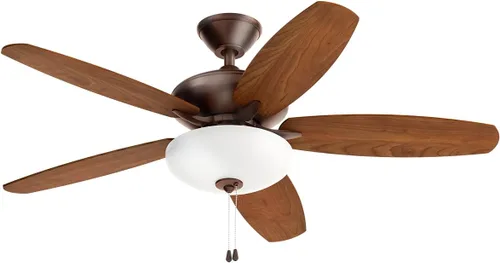 Vista 16 de Ventilador LED Renew Select de 52 pulgadas en negro satinado, para cocina, sala de estar, dormitorio, estudio y estudio, (52 x 52 x 17.5 pulgadas)