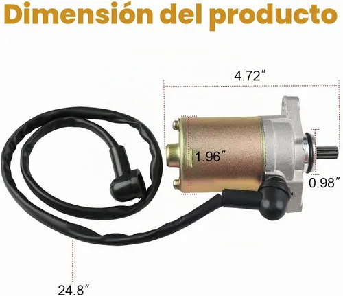 Vista 7 de Motor de arranque compatible con Can-Am DS70 DS90 2010-2013
