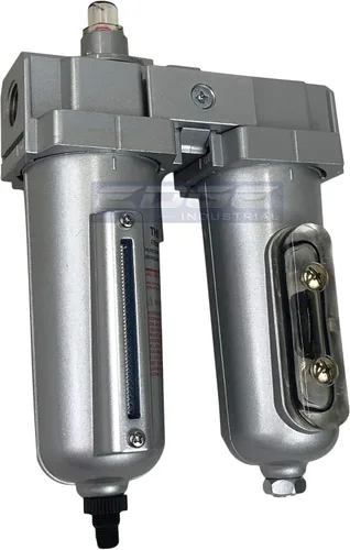 Vista 2 de Grado industrial 3/4" NPT, filtro de coalescencia en línea y combinación de secador de aire desecante con cuencos de metal para equipo de pistola