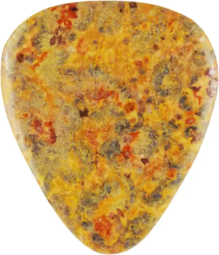 Vista 56 de Púa de Guitarra o Bajo de Piedra Amatista - Calibre Ultra Pesado de 3.0 mm - Forma 351 - Púa Exótica Artesanal de Gema Especial - 1 Paquete