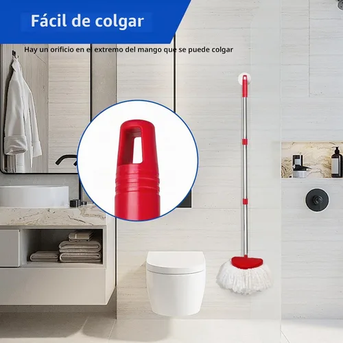 Vista 6 de Paquete de 2 cabezales de repuesto de trapeador giratorio compatibles con O ceda EasyWring 1 sistema de tanque, repuestos de microfibra