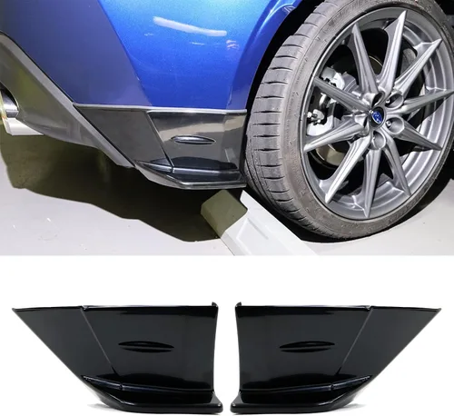 Vista 7 de FREEMOTOR802 Compatible con Subaru BRZ Coupe 2022-2025 con borde delantero de 2 puertas + protector de labios rojo EPDM + delantales traseros +