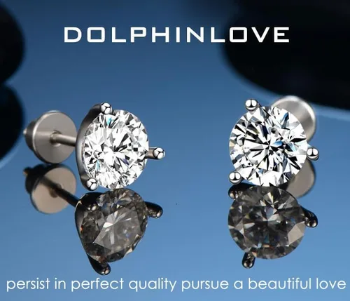 Vista 3 de Diamond Stud Earrings for Women Men Gifts for Wife Soulmate Mom Girlfriend Moissanite Earrings 0.8CT-4Ct Anniversary Jewelry Present for Wife