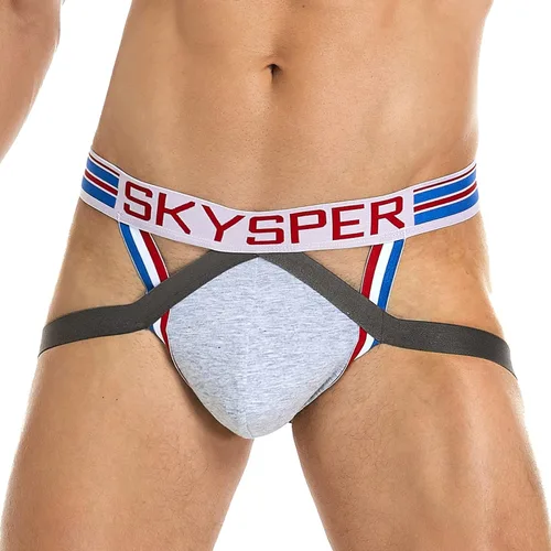 Vista 54 de SKYSPER Jock Strap Athletic Supporter para hombres Sexy Jockstrap Ropa interior masculina