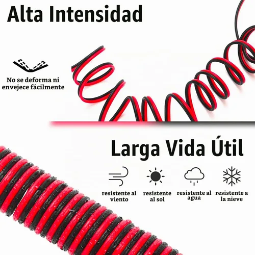 Vista 4 de Cable de extensión de encendedor de cigarrillos resistente de 12V/24V 16AWG de 4.9 pies, adaptador de cable de extensión de enchufe macho a hembra