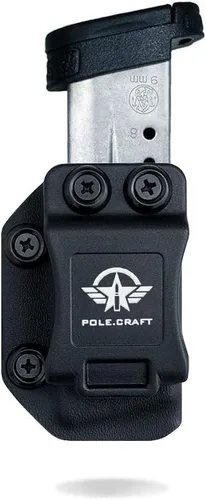 Vista 10 de Funda para cargador Kydex IWB/OWB - Mag Carrier - Para cargador doble de 0.354 in .40 / 0.354 in .40 cargador individual - P365 1911 Glock 19 19X 17