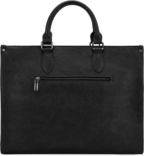Vista 6 de Wrangler - Bolsa de mano para computadora portátil para mujer, 15.6 Negro
