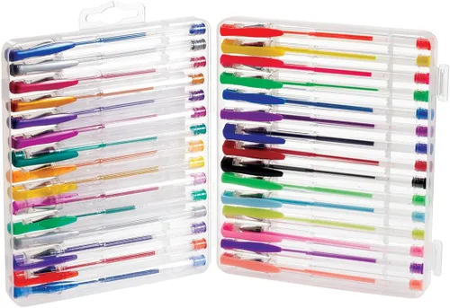 Vista 2 de 30 bolígrafos de gel prémium con tinta de flujo libre Colores únicos